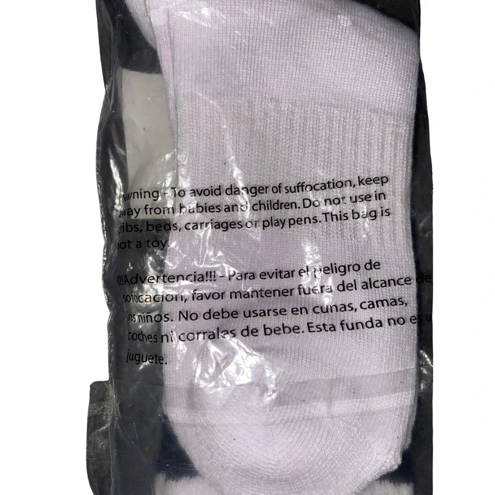 Lot of 9 Weissman Dance Socks White Black Stripes NIP Costume Accessory